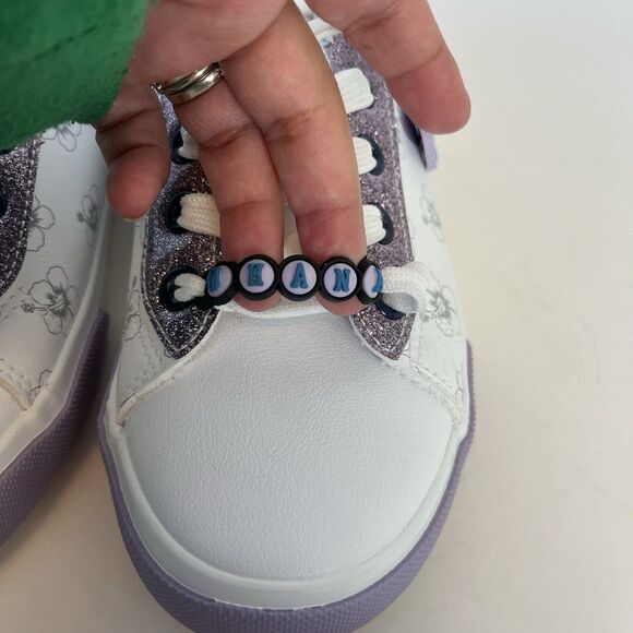 Disney’s Lilo & Stitch Women’s Low Top Lace Up Court Sneakers White Size 6 NWTs - Picture 11 of 12